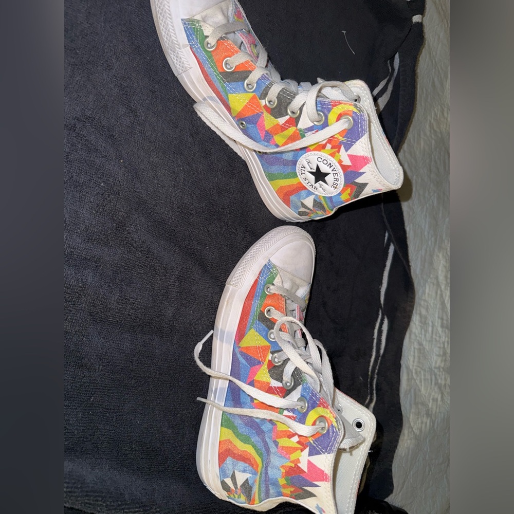 Converse Kids' Colorful Geometric High-Tops